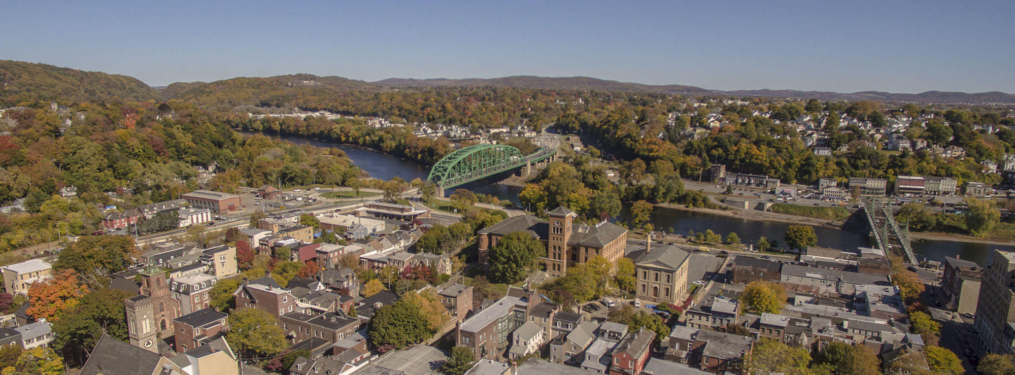 Aerial photo of Easton